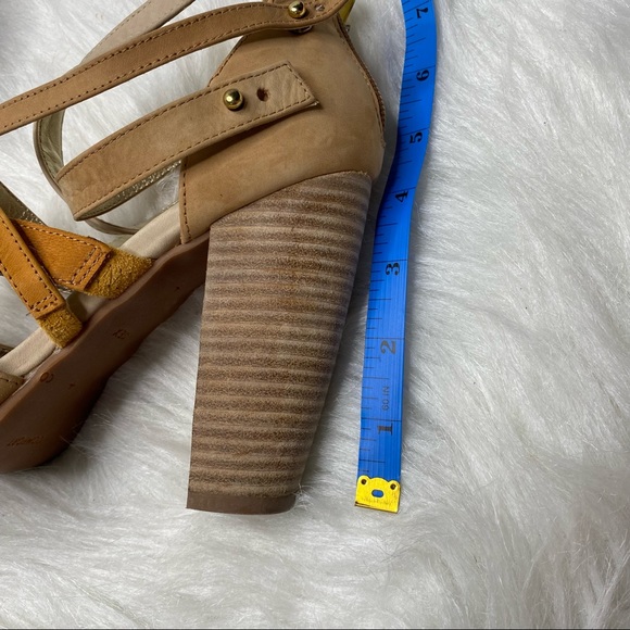 Matt Bernson Special Project Genuine Leather Strappy Stacked Heel Size 6.5 - Picture 12 of 13